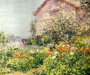 Frank Alfred Bicknell Miss Florence Griswald's Garden painting